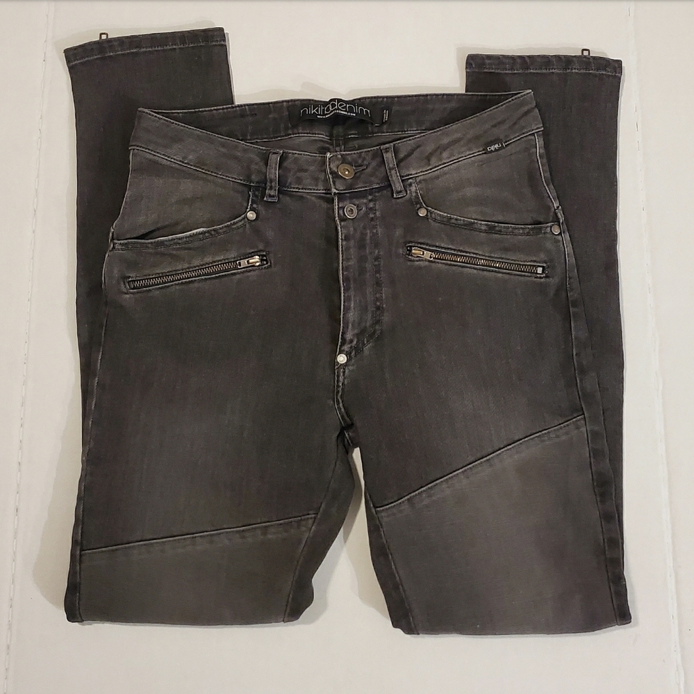 Nikitadenim Mens Black & Charcoal Gray Jeans - Picture 1 of 9